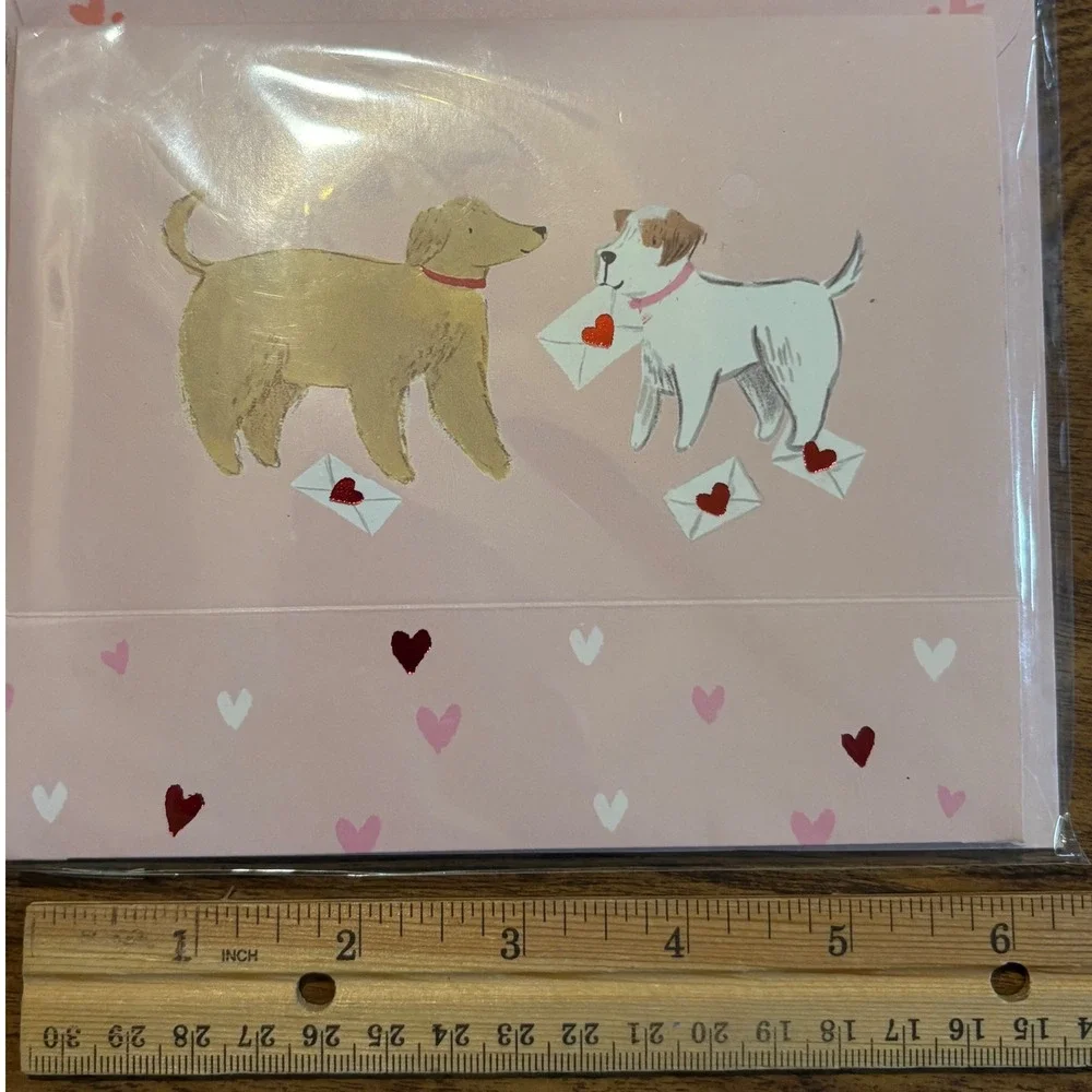 Delighted Shadowbox‎ Valentine's Day Greeting Card Dogs Light Up I Wuff You